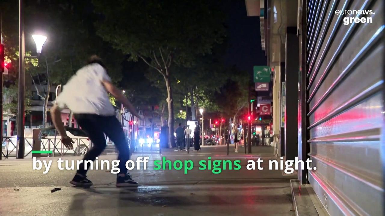 Watch these parkour athletes swing around Paris switching off wasteful lights