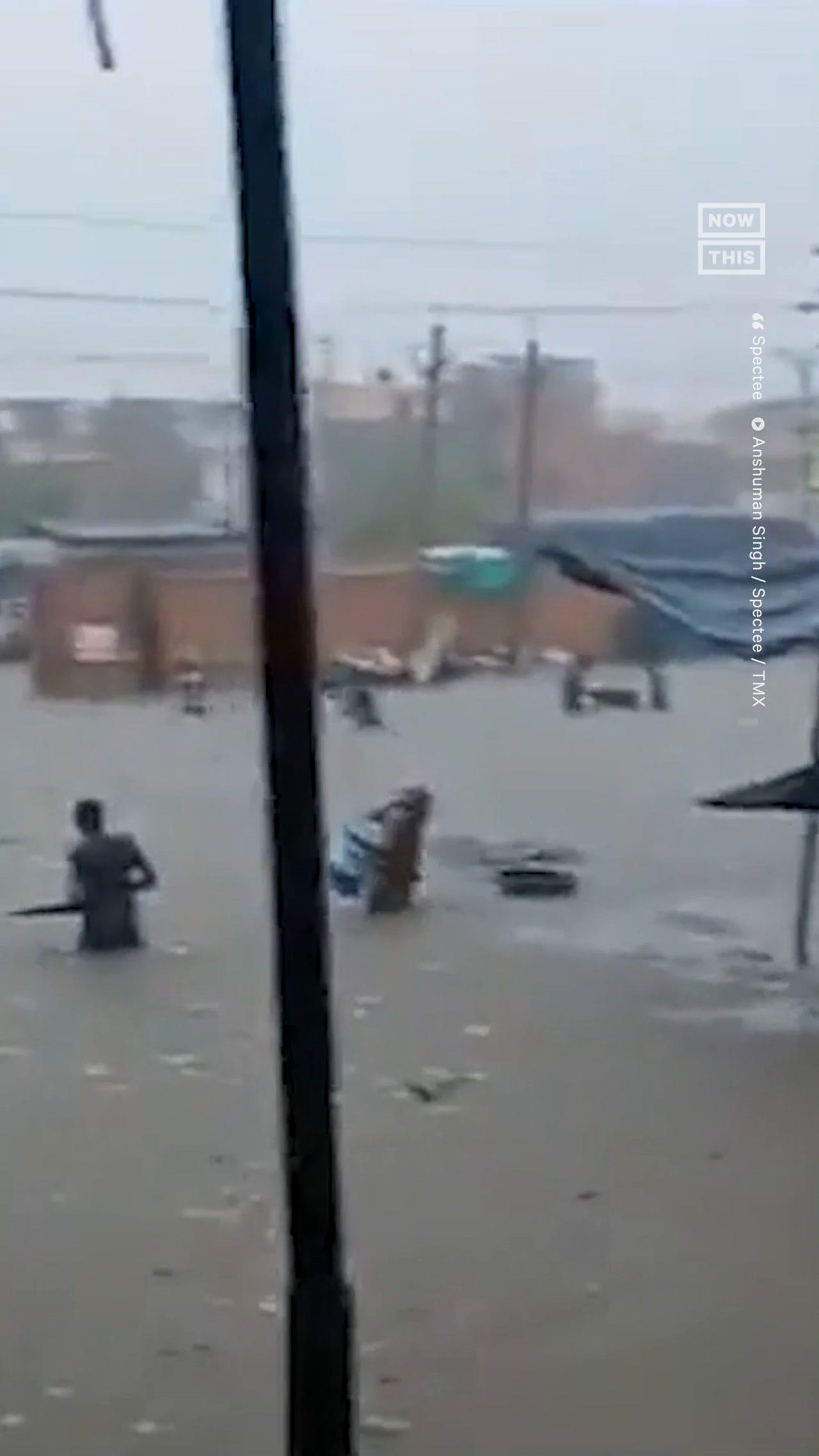 Vegetable Market in India Gets Flooded