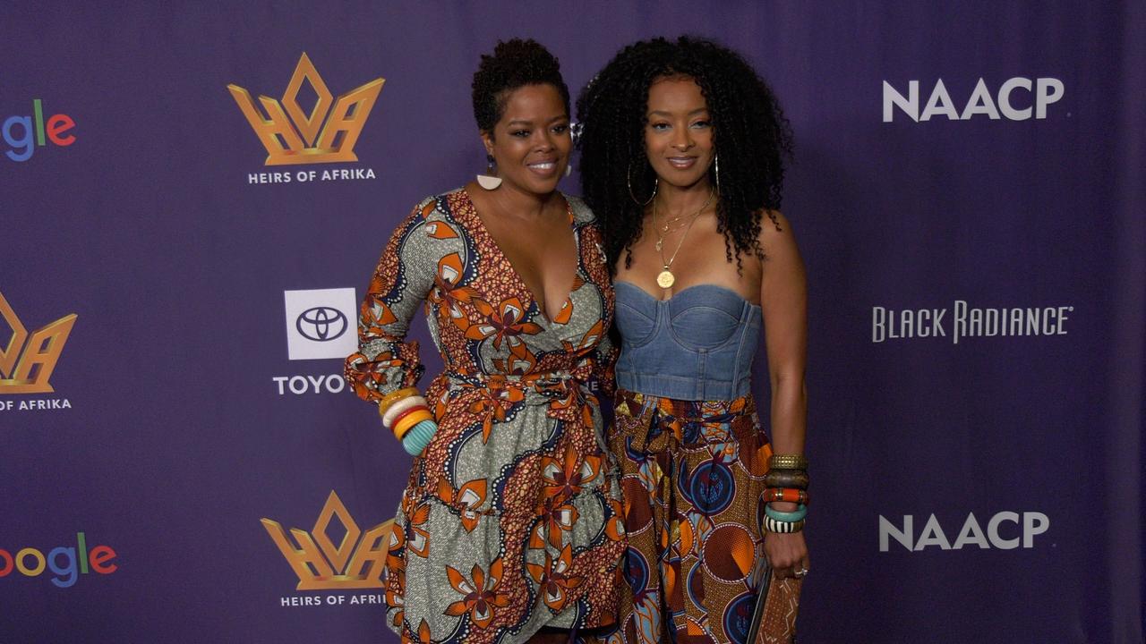 Malinda Williams and Jennia Fredique 'Heirs Of Afrika 5th Annual International Women of Power Awards Luncheon' Red Carpet Fashio