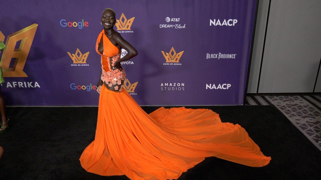 Nyakim Gatwech 'Heirs Of Afrika 5th Annual International Women of Power Awards Luncheon' Red Carpet Fashion