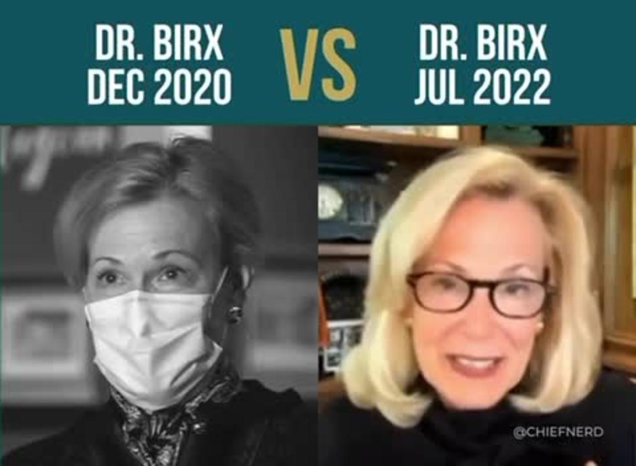 Dr. Birx Then (Dec. 2020) & Now (July 2022)👀