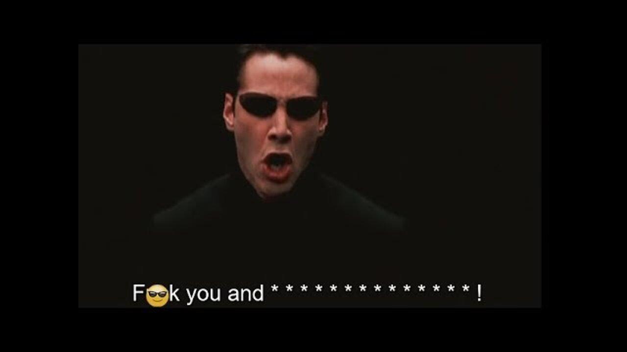 Keanu Reeves screaming and swearing 🤣 'The Matrix Reloaded' Behind The Scenes