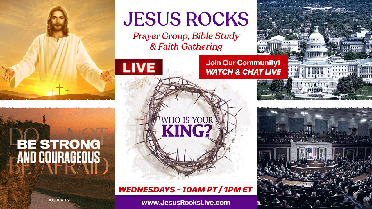 LIVE @ 10am PT / 1pm ET: JESUS ROCKS - Connecting Current Events With The Truth Of God - WHAT YOU WON'T HEAR FROM PASTORS!