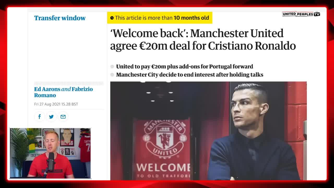 An Important Message To Cristiano Ronaldo From Manchester United Fans