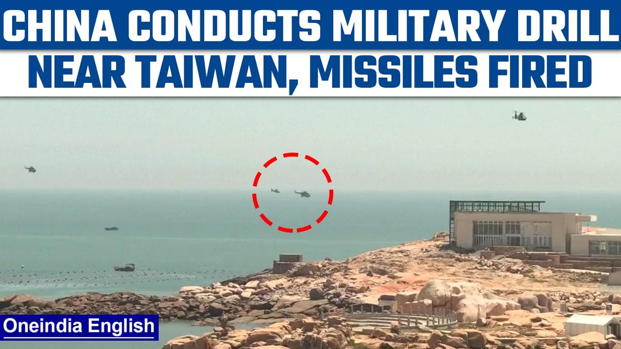 China conducts military drill near Taiwan, fires multiple missiles | Oneindia News *News