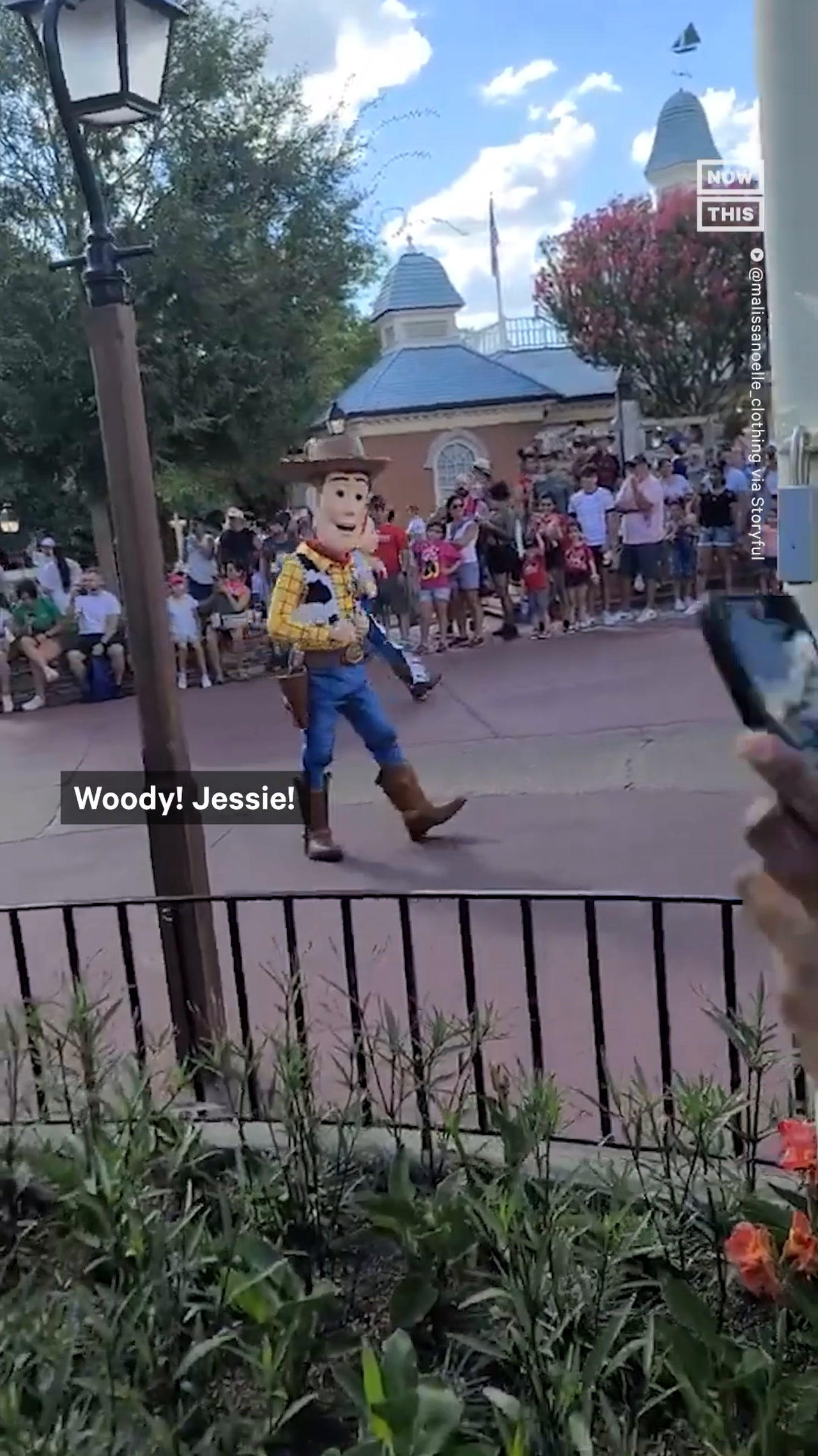 Woody Helps Jessie Create Magical Moment for Child at Disney World