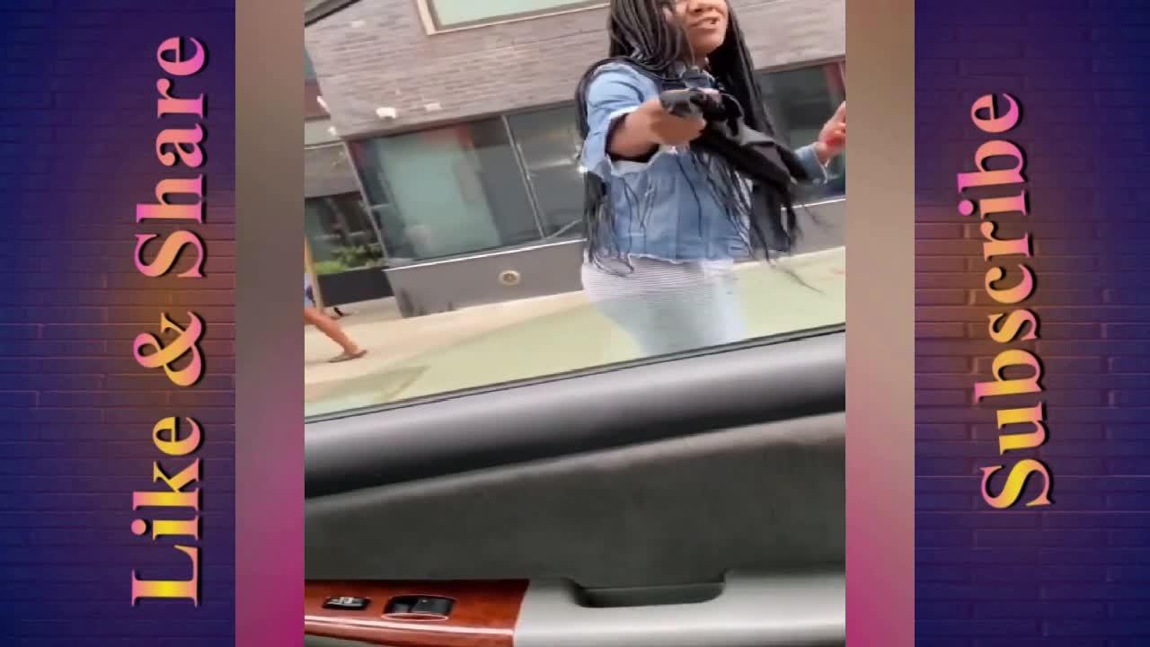 Video circulating shows a woman holding a parking spot without a car.