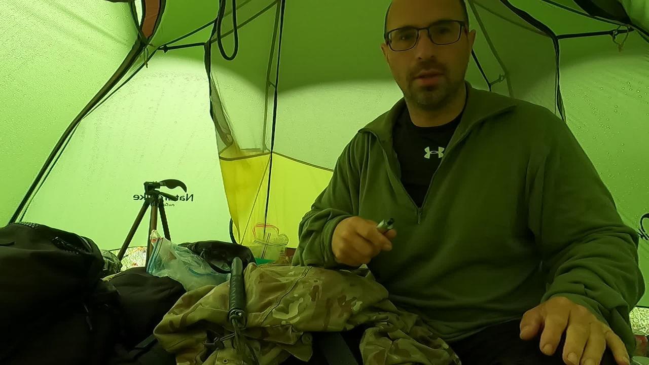 Test footage before filming vlog in a tent. Cloud peak 2. GoPro