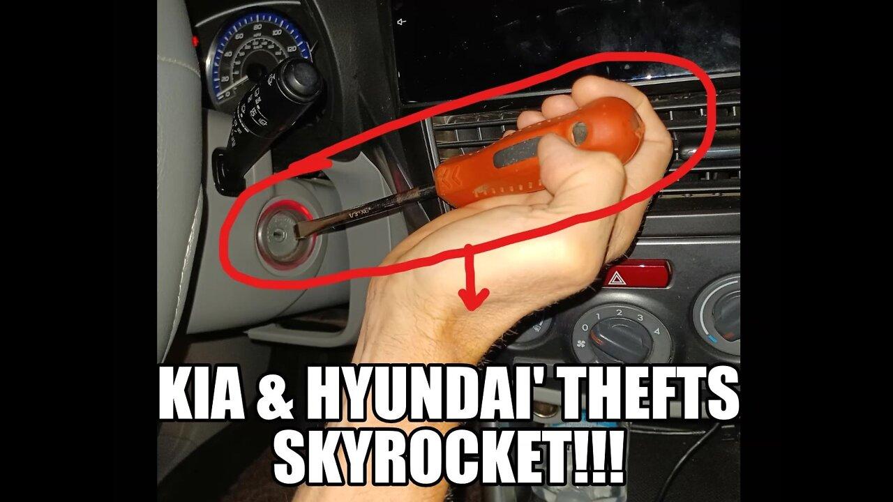 KIA's and HYUNDAI's now being STOLEN at HUGE RATES!!!!