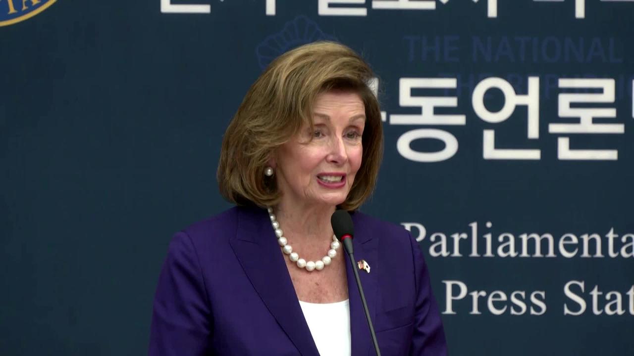 Pelosi vows support to denuclearise North Korea