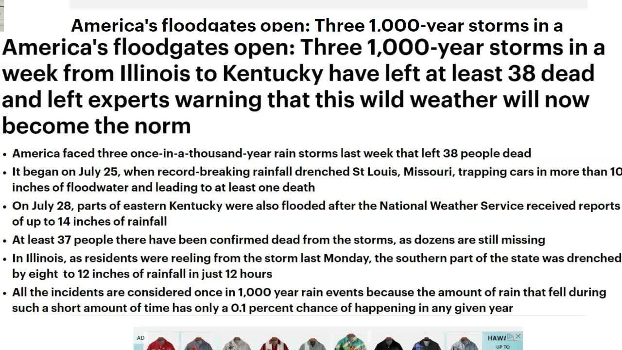 Three 1,000-year Storms In A Week Have Left At Least 38 Dead