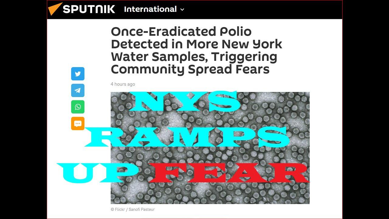 NYS HEALTH DEPT. HYPES POLIO FEAR THAT'S "VACCINE DERIVED" FROM ISRAEL~!