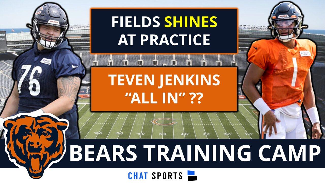 Chicago Bears News: Justin Fields BALLS OUT At Training Camp + Latest Teven Jenkins Rumors