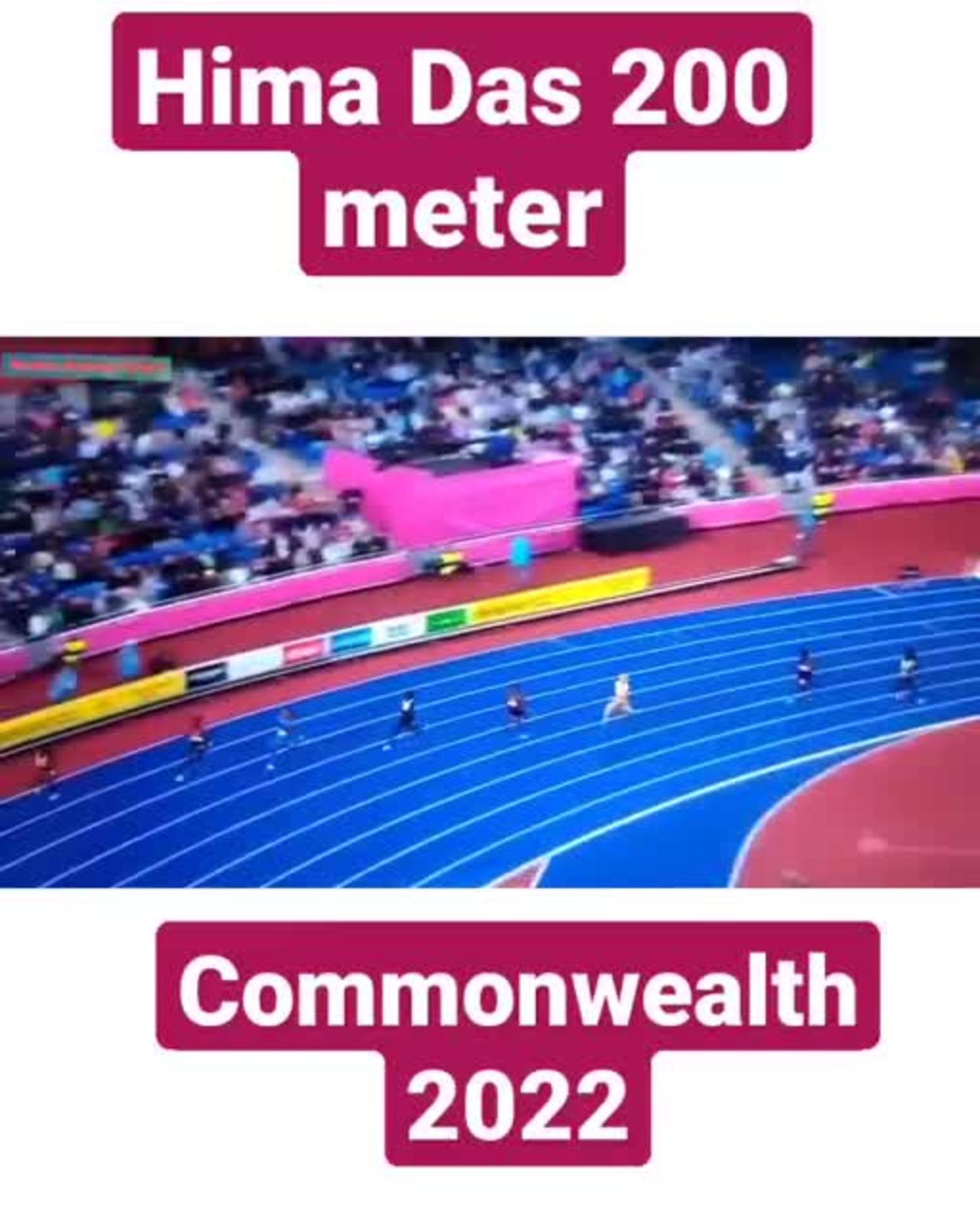Hima Das 200 meter 2nd hits #commonwealthgames2022 #sports #himadas