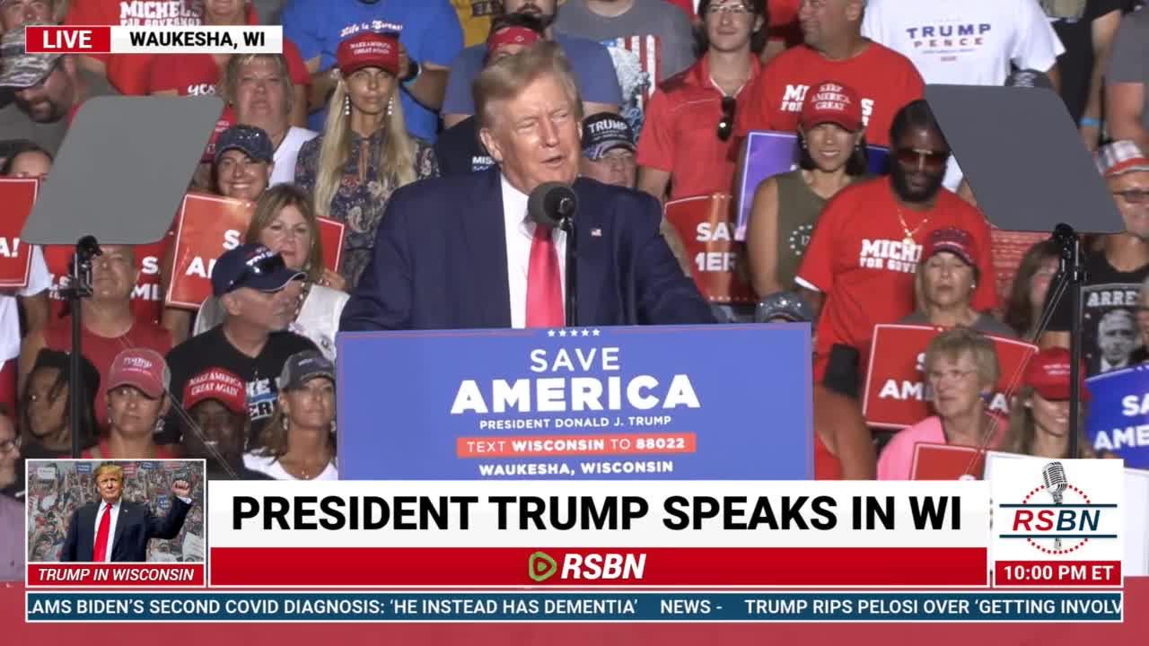 President Donald Trump Rally in Waukesha, Wisconsin- August 5, 2022