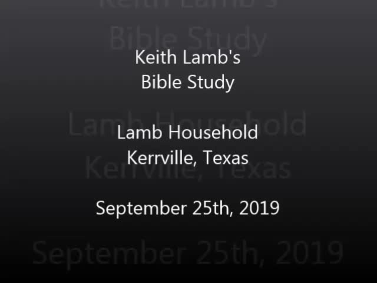 Bible Study at the Lamb's part 4