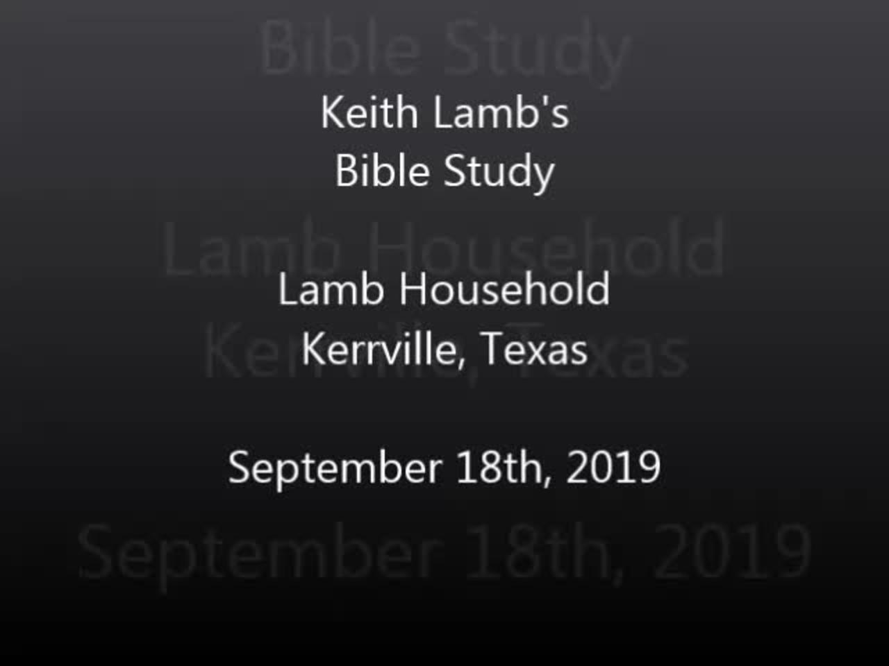 Bible Study at the Lamb's part 2