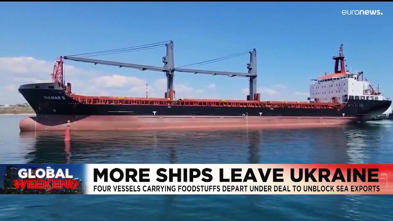 Ukraine war: Four more grain ships set sail from Black Sea ports under Russia deal