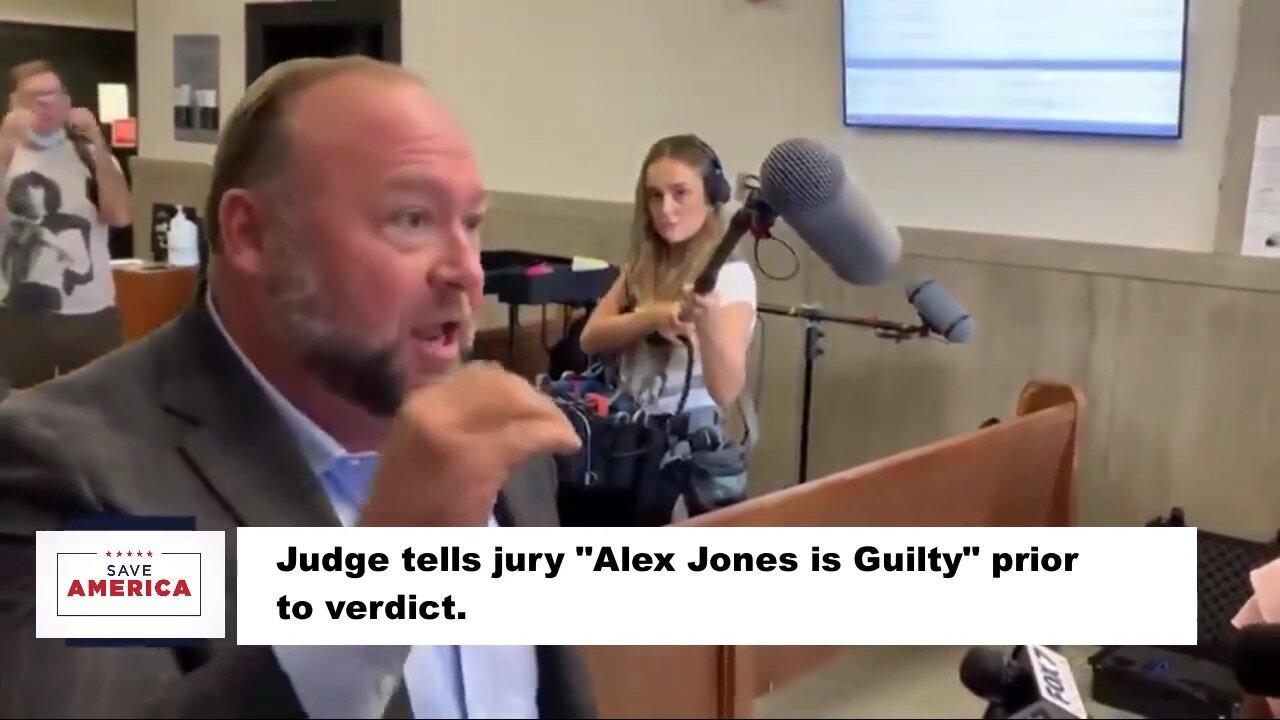 Judge tells the jury "Alex Jones is Guilty" prior to a verdict.
