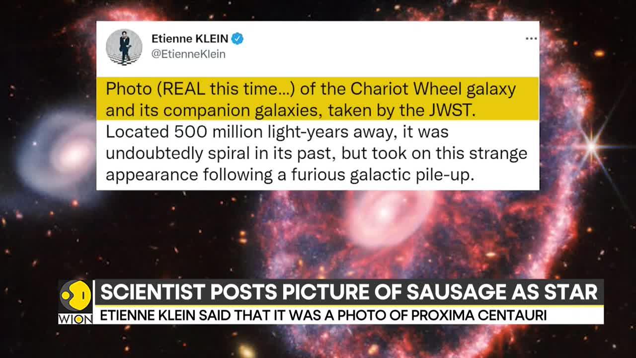 Scientist posts picture of sausage as a star; claims photo taken from James Webb telescope