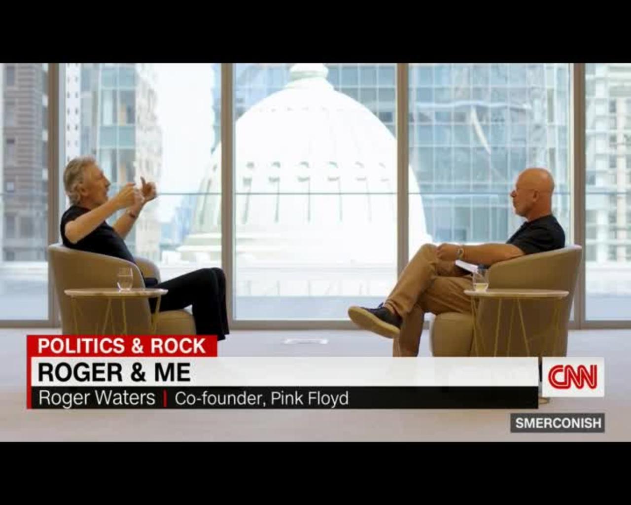 Roger Waters titles Joe Biden as a WAR CRIMINAL to a very baffled CNN...