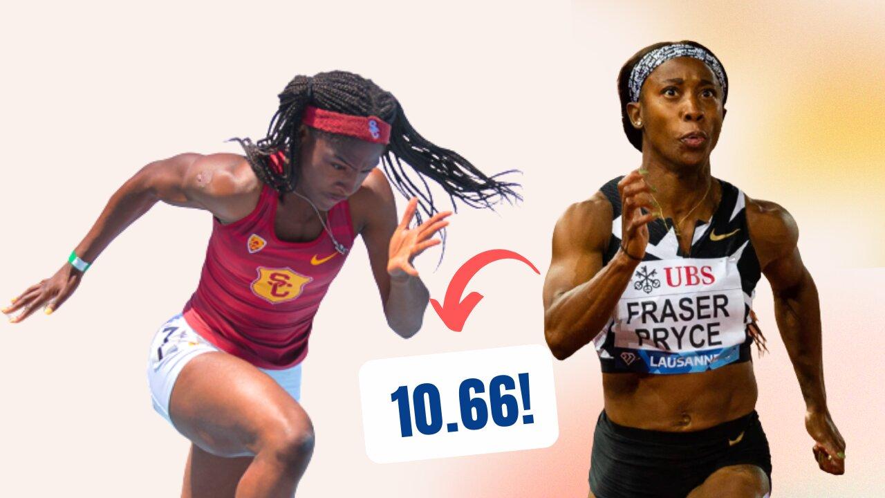 Tee-Tee Terry & Melissa Jefferson Hangs on✨ Shelly-Ann Fraser Pryce On Fire. ABSOLUTELY Insane✨