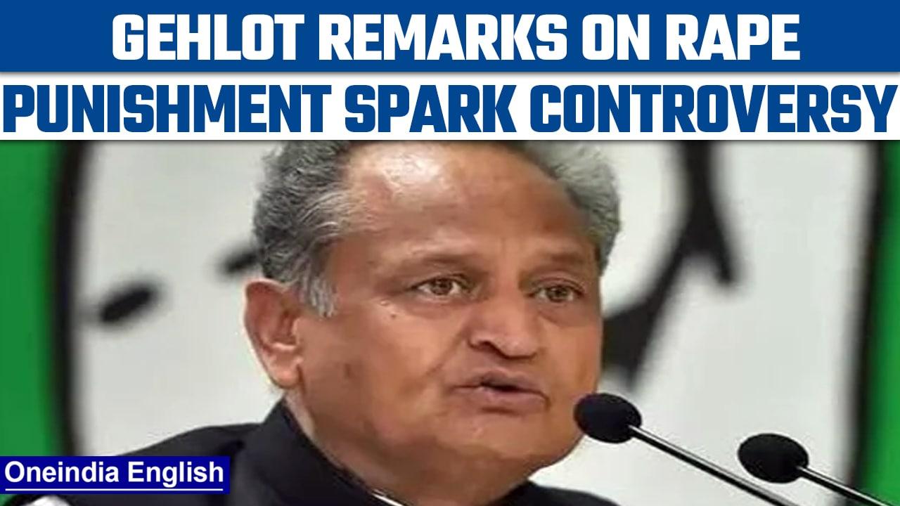 Ashok Gehlot's statement on  R-ape cases and death penalty faces backlashes| OneIndia news*news