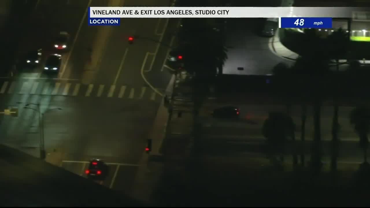Possible stolen car leading LAPD on chase across San Fernando Valley