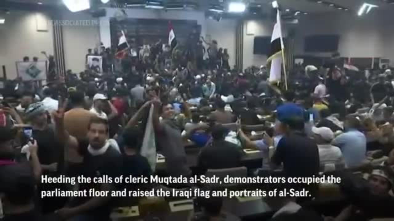 Protesters breach Iraq parliament