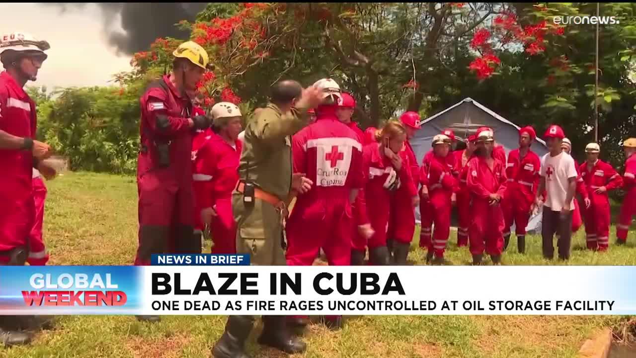 Cuba_ Over a dozen firefighters missing and 120 hurt in oil facility blast and f