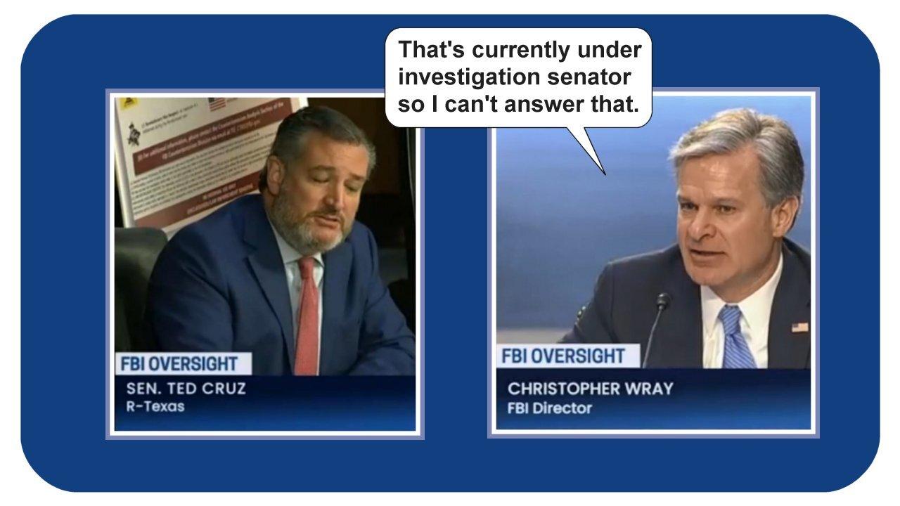 Sen. Ted Cruz hammers FBI Director Chris Wray * 8-4-2022