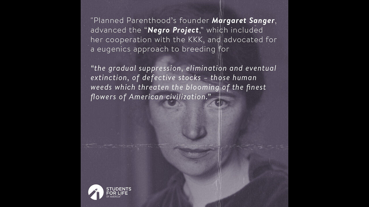 Margaret Sanger-Founder of Planned Parenthood -Admits Depopulation