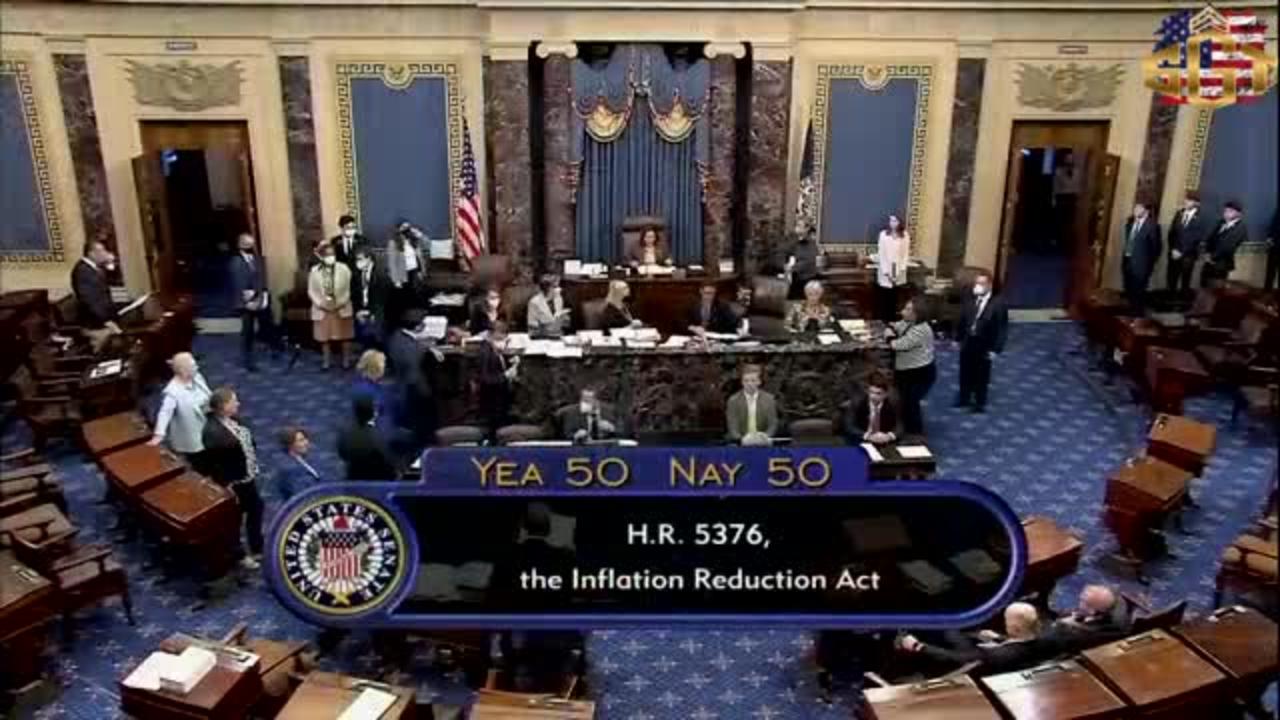 WATCH: Kamala Bevis Harris and Senate Democrats cheer