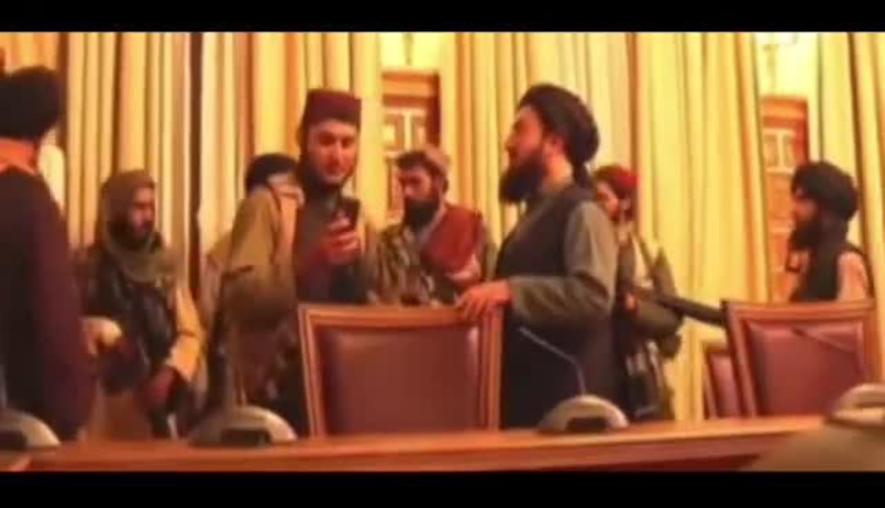 Taliban militants enter presidential palace hours after Afghan president flees