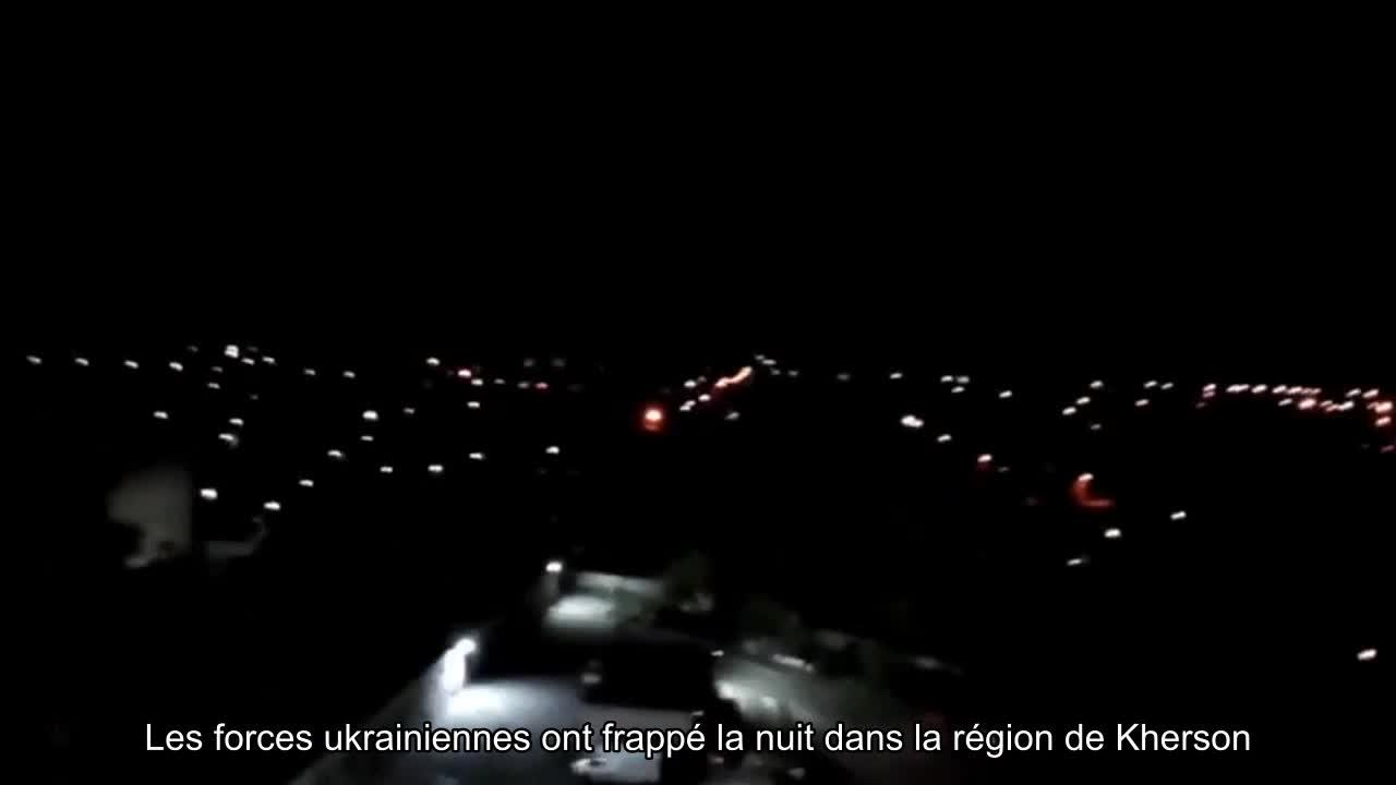 La nuit, dans la région de Kherson, les forces ukrainiennes ont attaqué des installations militaire