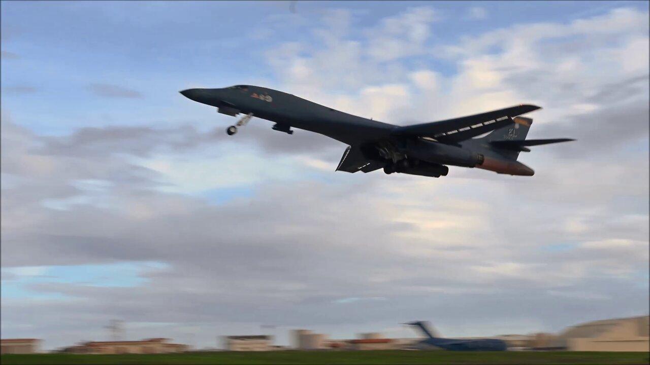 Bomber Task Force Takes Off from Andersen Air Force Base