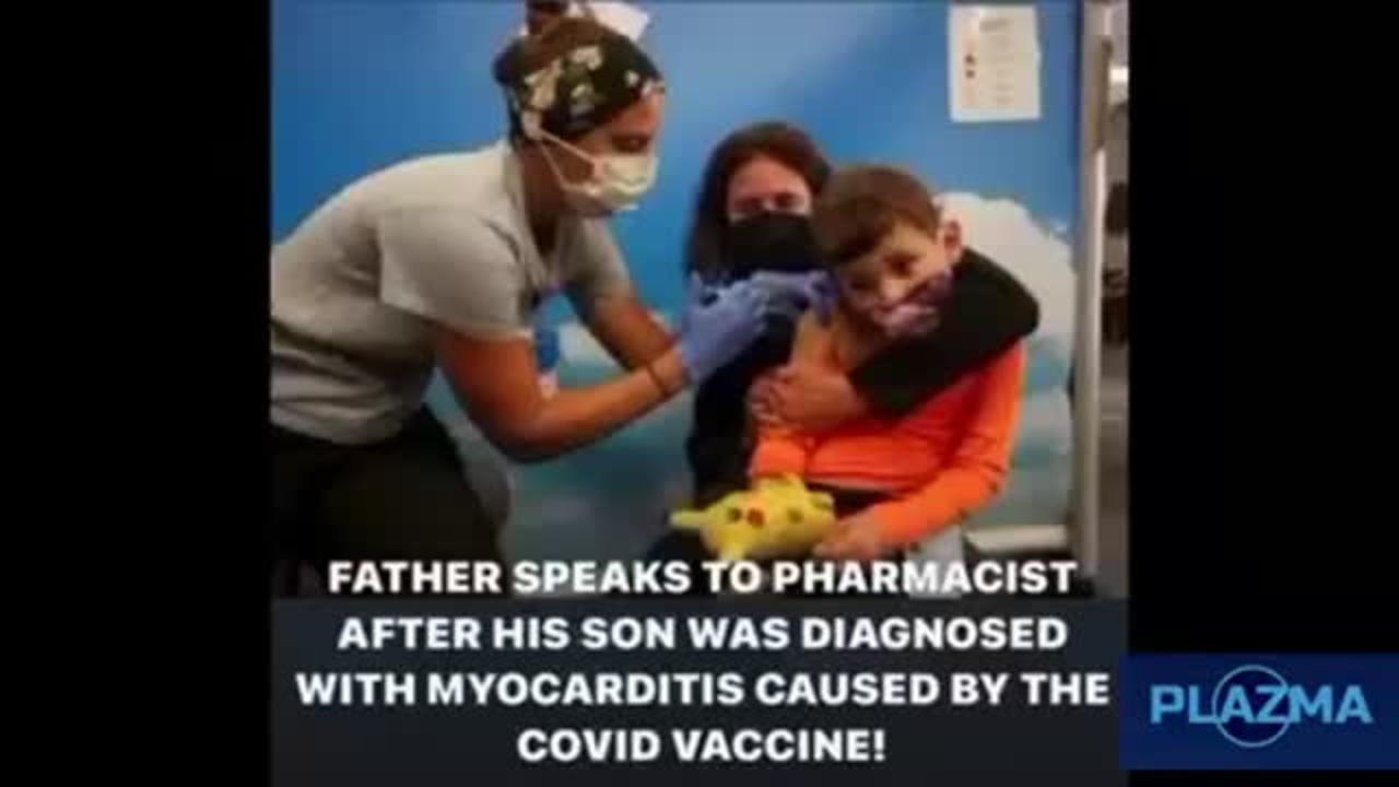 Father calls pharmacist who jabbed his son and now hospitalized with Myocarditis