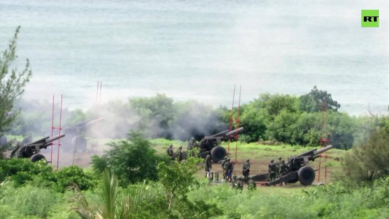 Taiwan holds live-fire drills amid tensions with China