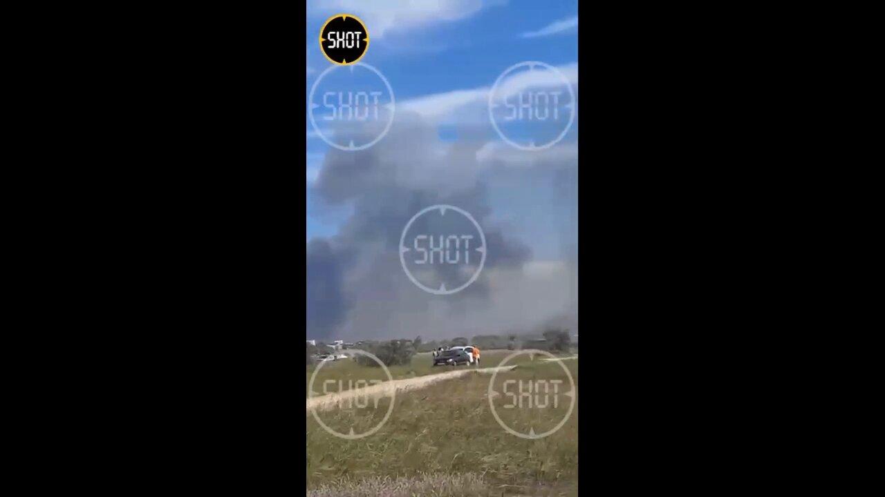 Accident or sabotage suspected at military airfield near Novofedorovka, Crimea