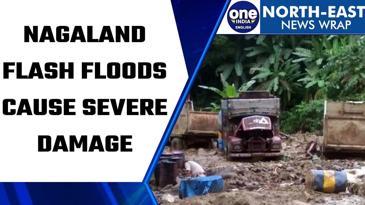 Flash floods cause severe damage in Mokokchung in Nagaland | Oneindia News *News