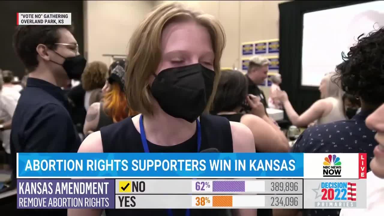 Kansas Pro-Abortion Rights Activist After Winning: ‘Sorry, I’m Getting A Little Choked Up’