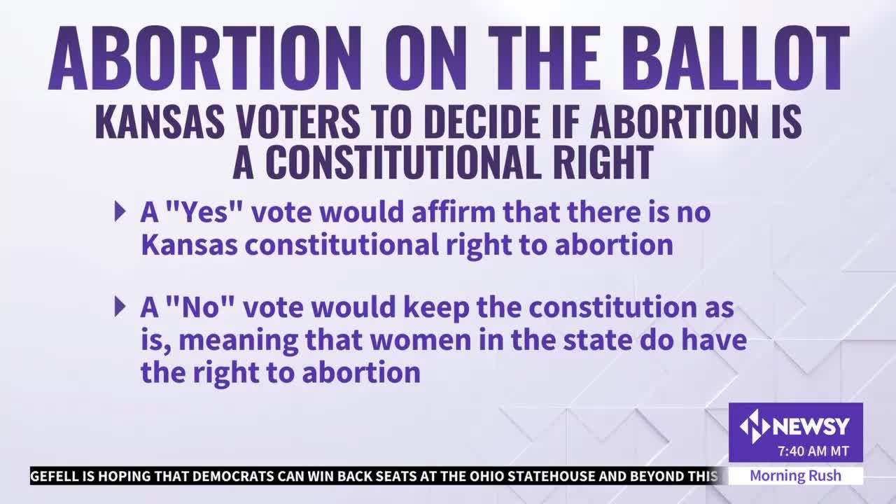 Kansas Voters To Decide On Abortion Rights