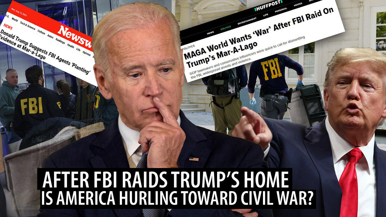 America Hurls Toward CIVIL WAR as Trump's Home is RAIDED by the FBI Who Cracked Open Trump's Safe