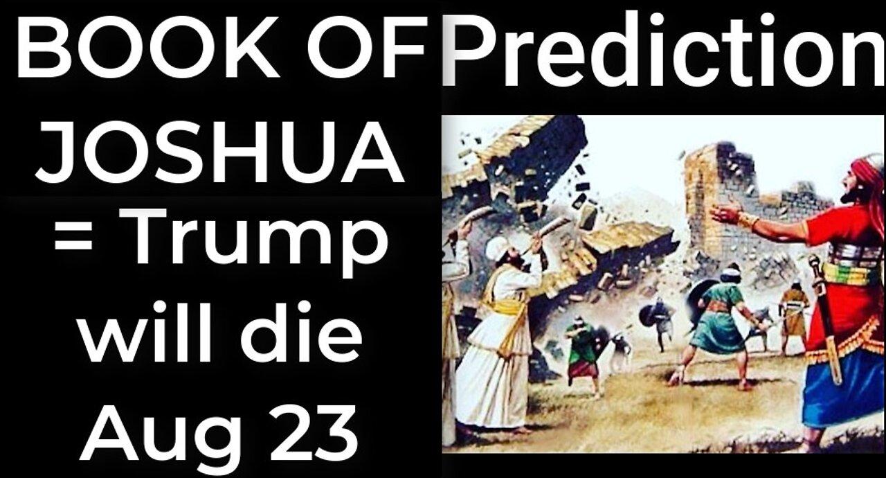 Prediction - BOOK OF JOSHUA PARALLEL = Trump will die August 23