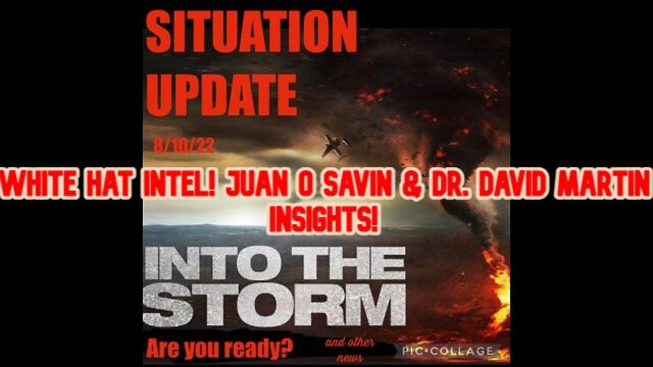Situation Update 8/10/22: White Hat Intel! Juan O Savin & Dr. David Martin Insights!