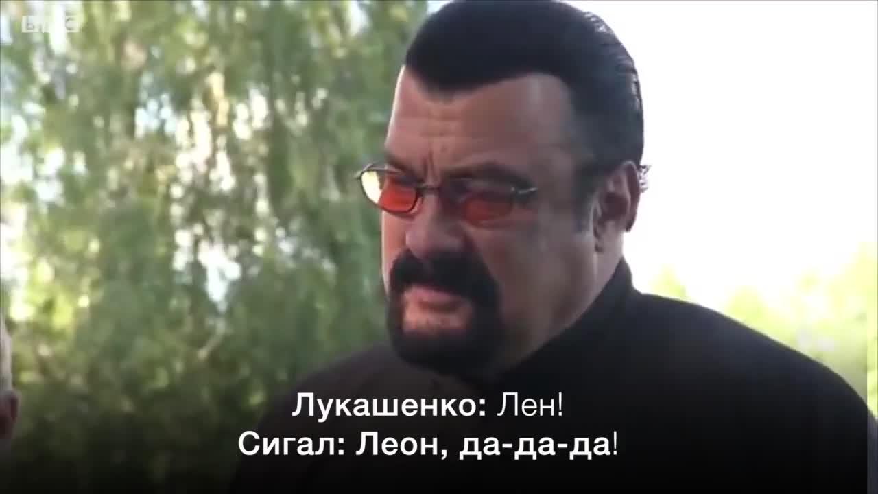 American actor Steven Seagal visits Belarus and has a walk with President Lukashenko