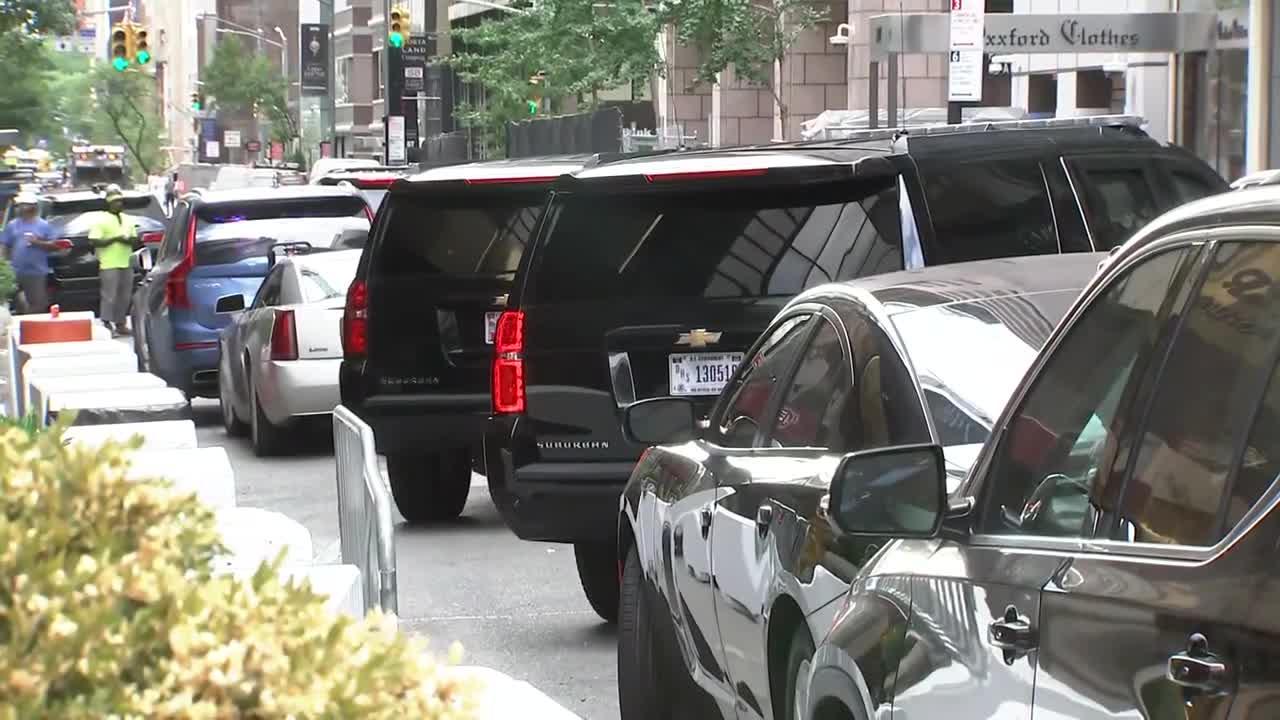 Donald Trump leaves Trump Tower before his scheduled deposition - attorney general of new york