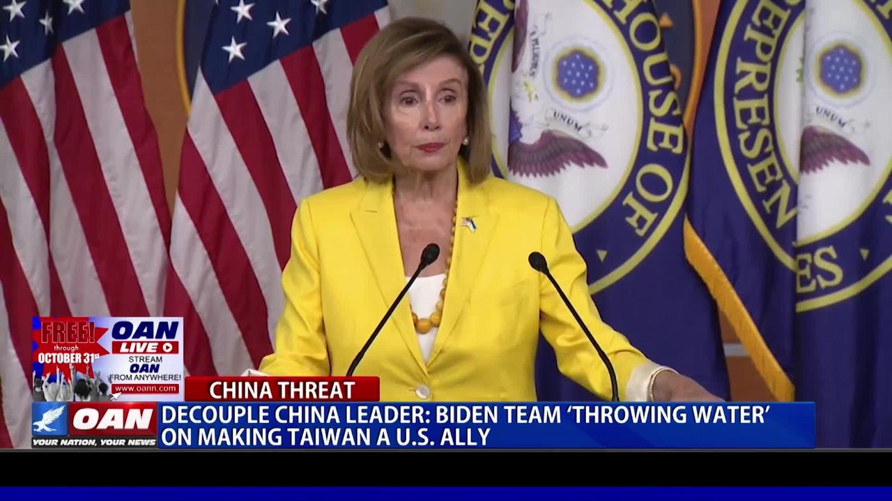 Decouple China leader says Biden team 'throwing water' on making Taiwan a US ally