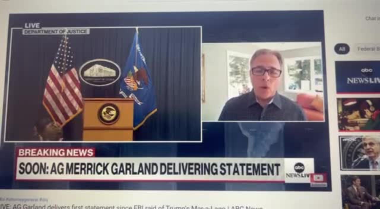 ABC guest blames FBI raid anger on Neo-Nazis because Merrick Garland is Jewish.