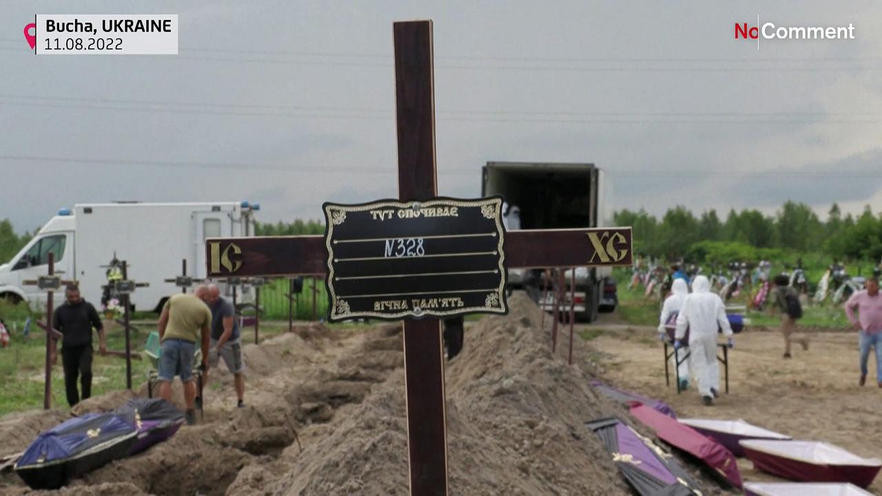 11 unidentified civilians buried in Bucha after Russian occupation